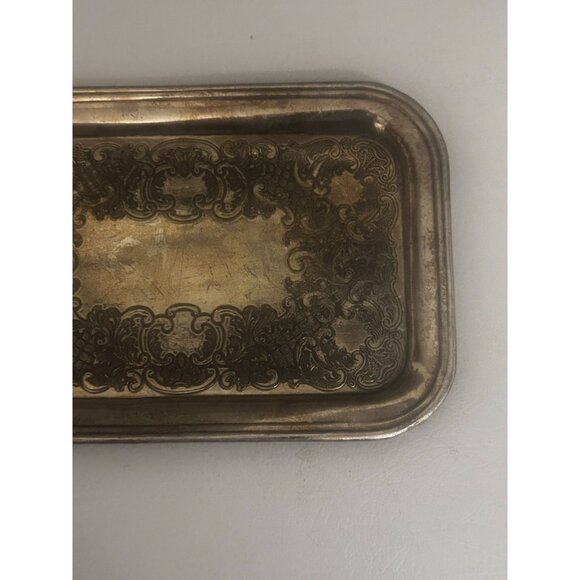 Vintage Silver Sheffield Reproductions Rectangular Platter Tray - Picture 3 of 6